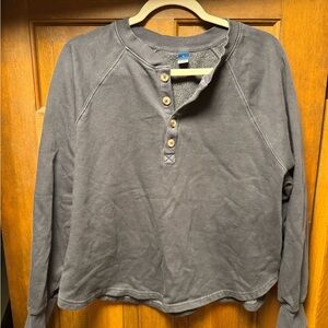 Old Navy Women's Navy Crew Neck Sweatshirt